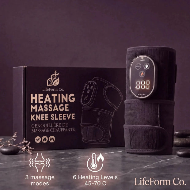 Wireless Heated Knee Massager - 3 Massage Modes & 6 Heating Levels Fast Joint Pain Relief