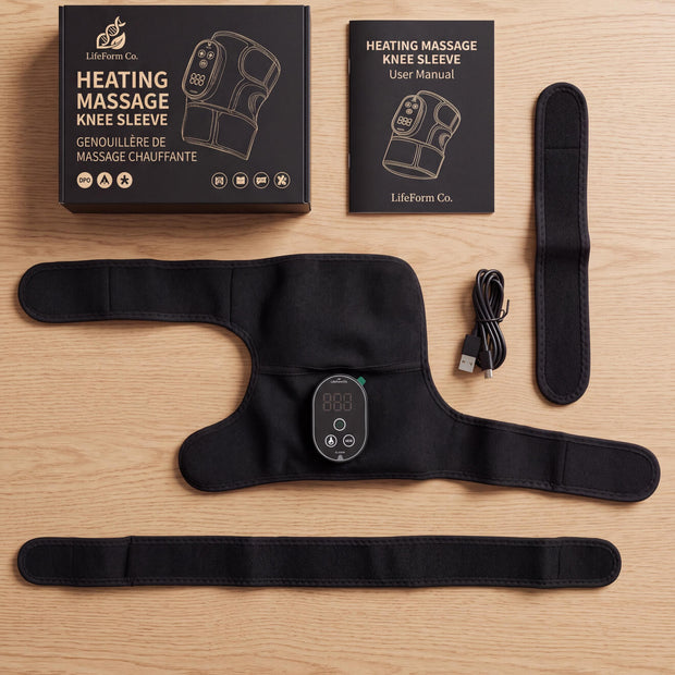 Wireless Heated Knee Massager - 3 Massage Modes & 6 Heating Levels Fast Joint Pain Relief