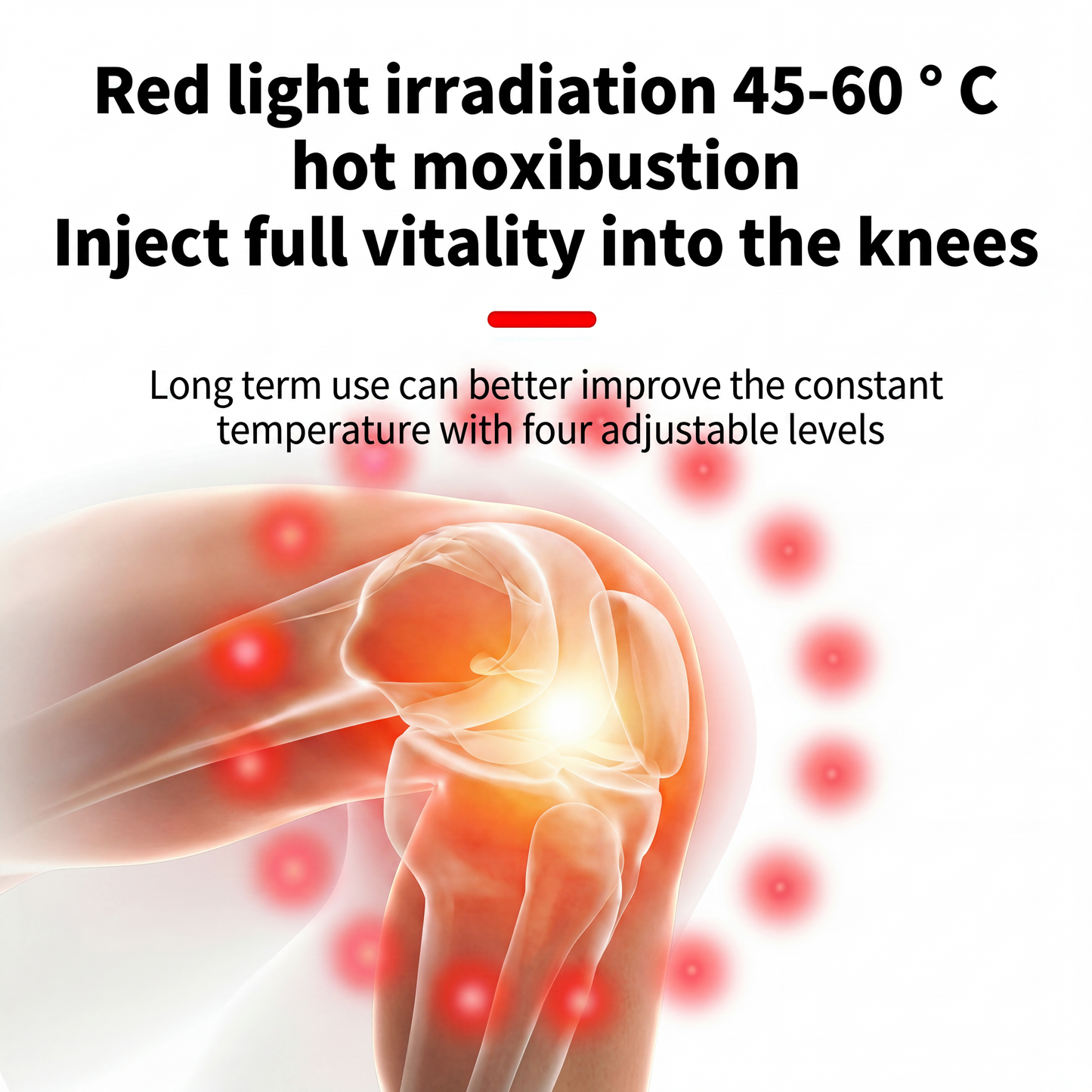 Smart Heated Cordless Knee Massager - Fast Joint Pain Relief & Recovery