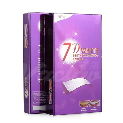 7D Purple Teeth Whitening Strips