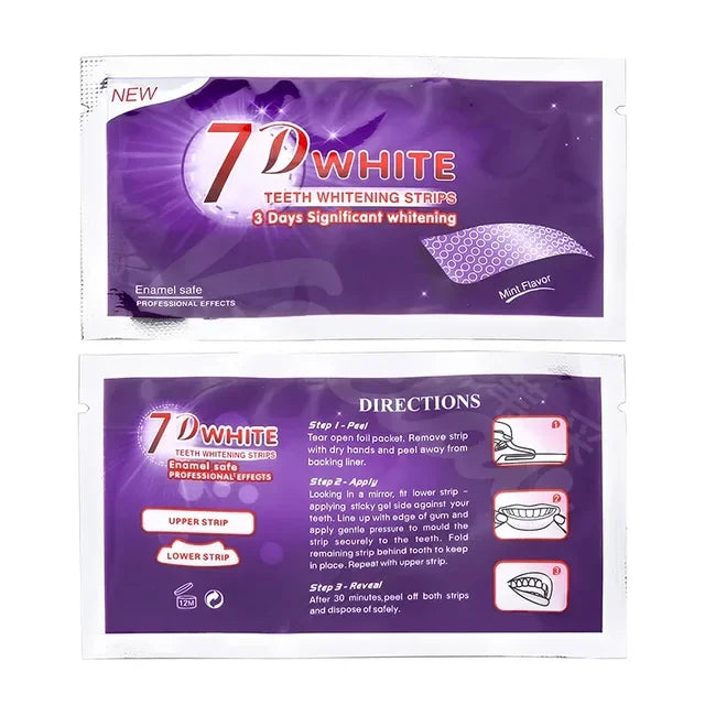 7D Purple Teeth Whitening Strips
