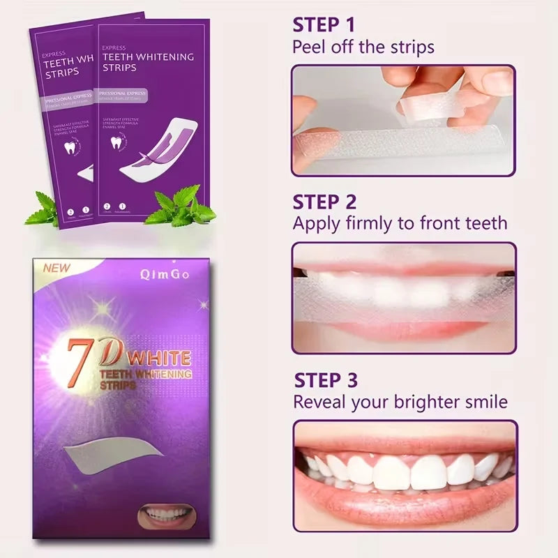 7D Purple Teeth Whitening Strips
