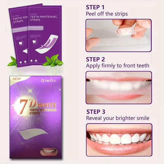 7D Purple Teeth Whitening Strips