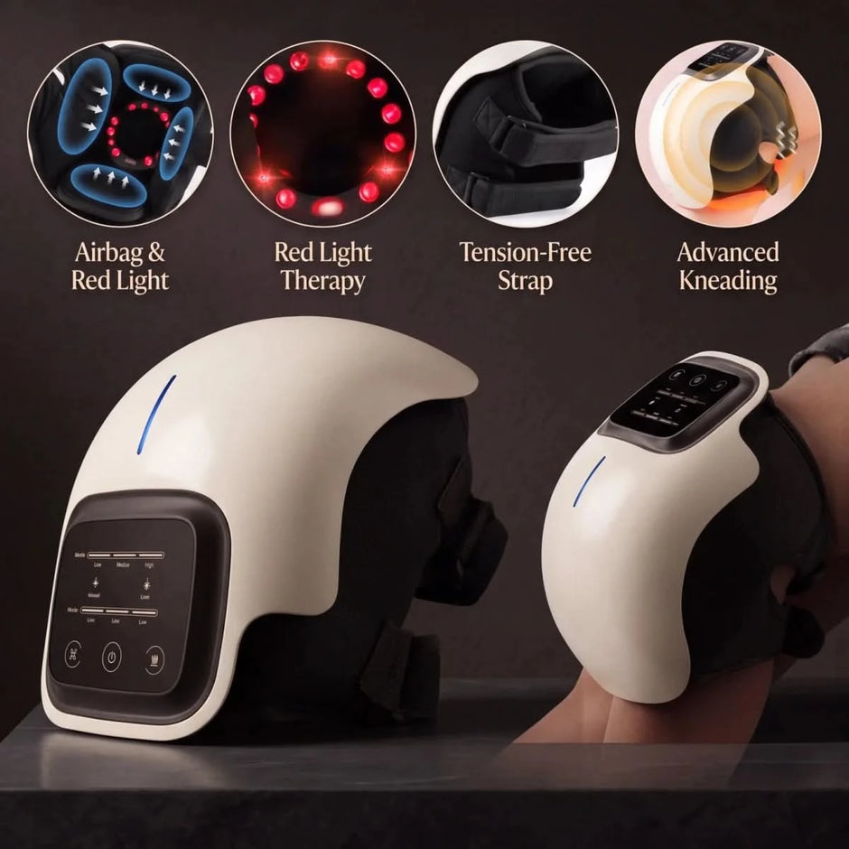 Smart Heated Cordless Knee Massager - Fast Joint Pain Relief & Recovery - LifeForm Co.